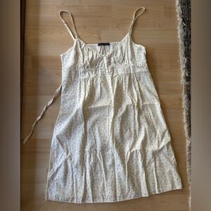 Brandy Melville Dress Blue Flowers Adjustable Straps Excellent Condition